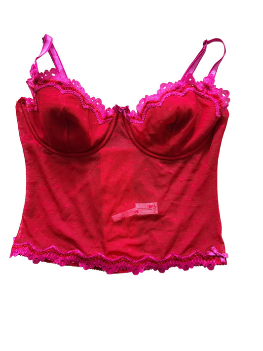 Mesh And Lace Underwire Bralette Size 34C