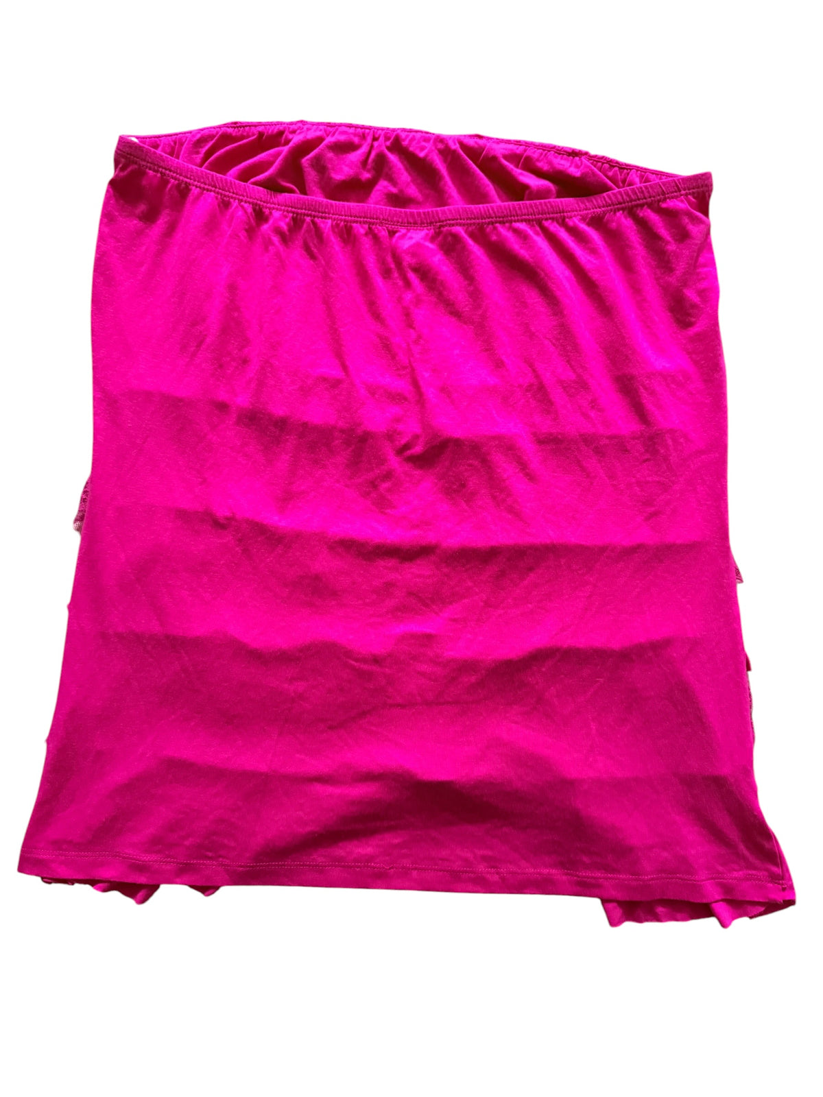 Hot Pink, With Lace Strapless Top Size 3x