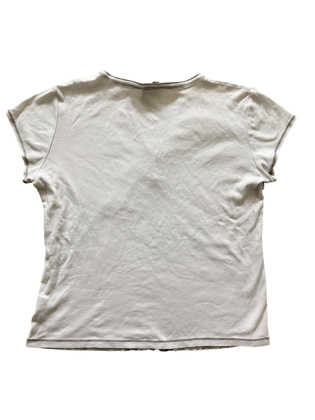 Studded V-Neck Top Size L
