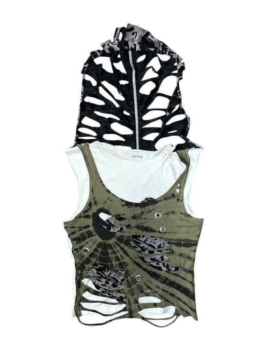 Eternal Bella 1 of 1 layered shirt w hood size small