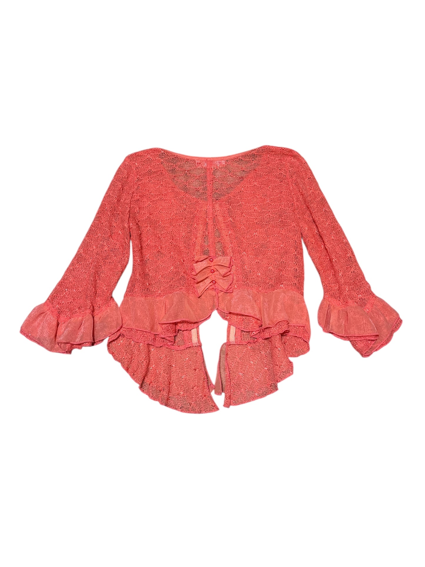 Pretty Angel cardigan w rosettes size small