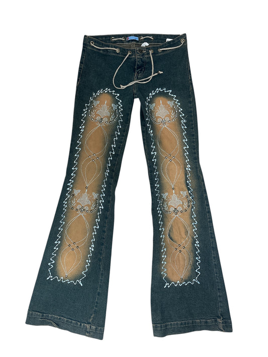 Crazy Daisy Brazil low rise denim jeans size 26