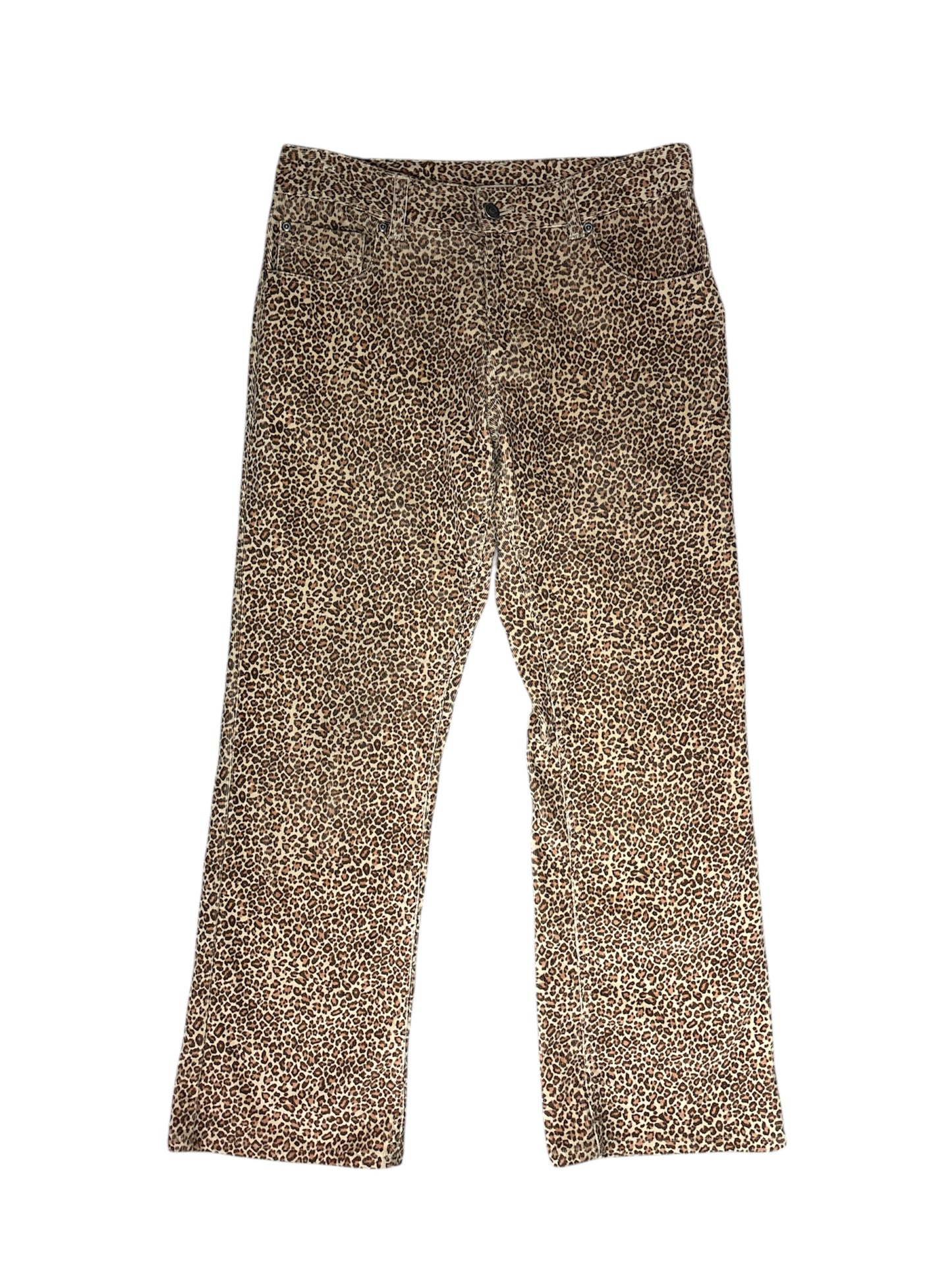 Cord cheetah pants size 4