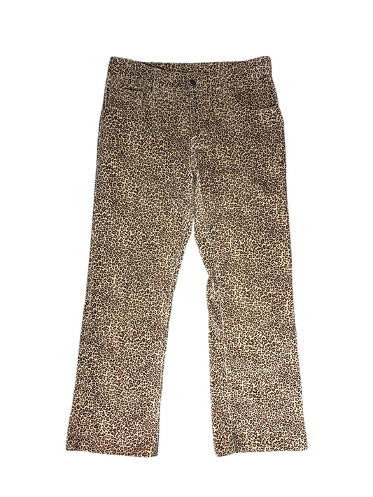 Cord cheetah pants size 4