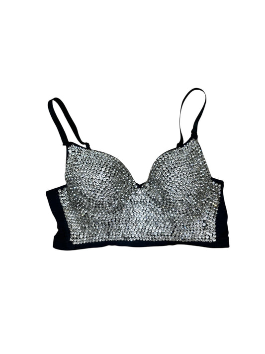 Rhinestone bra top, size 36 B