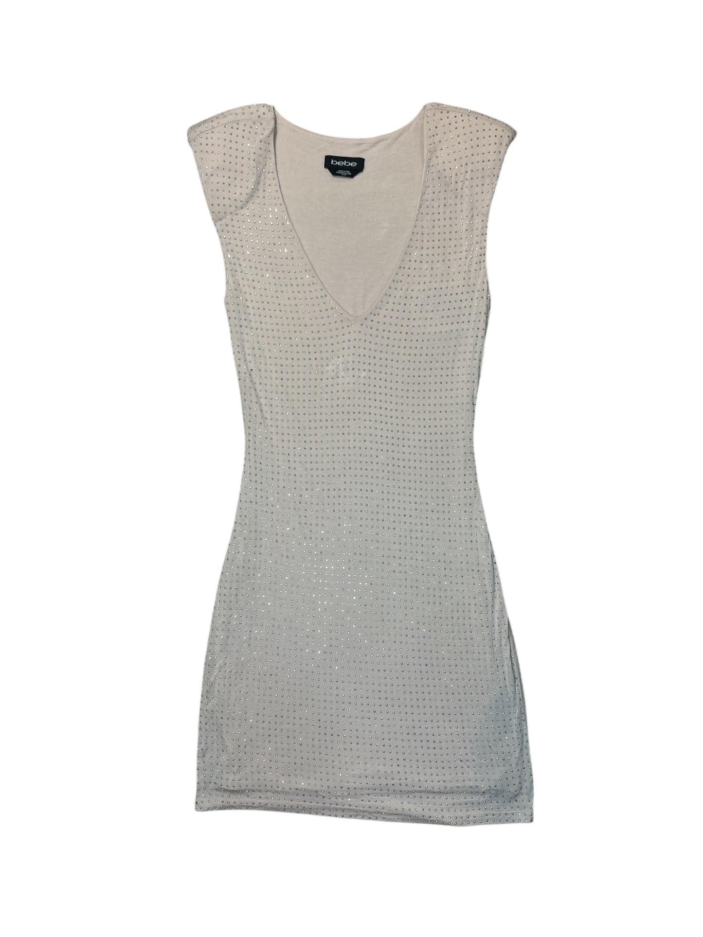 Bebe full rhinestone dress size xs
