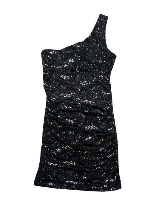 U tme session shimmer one shoulder ruched dress size M