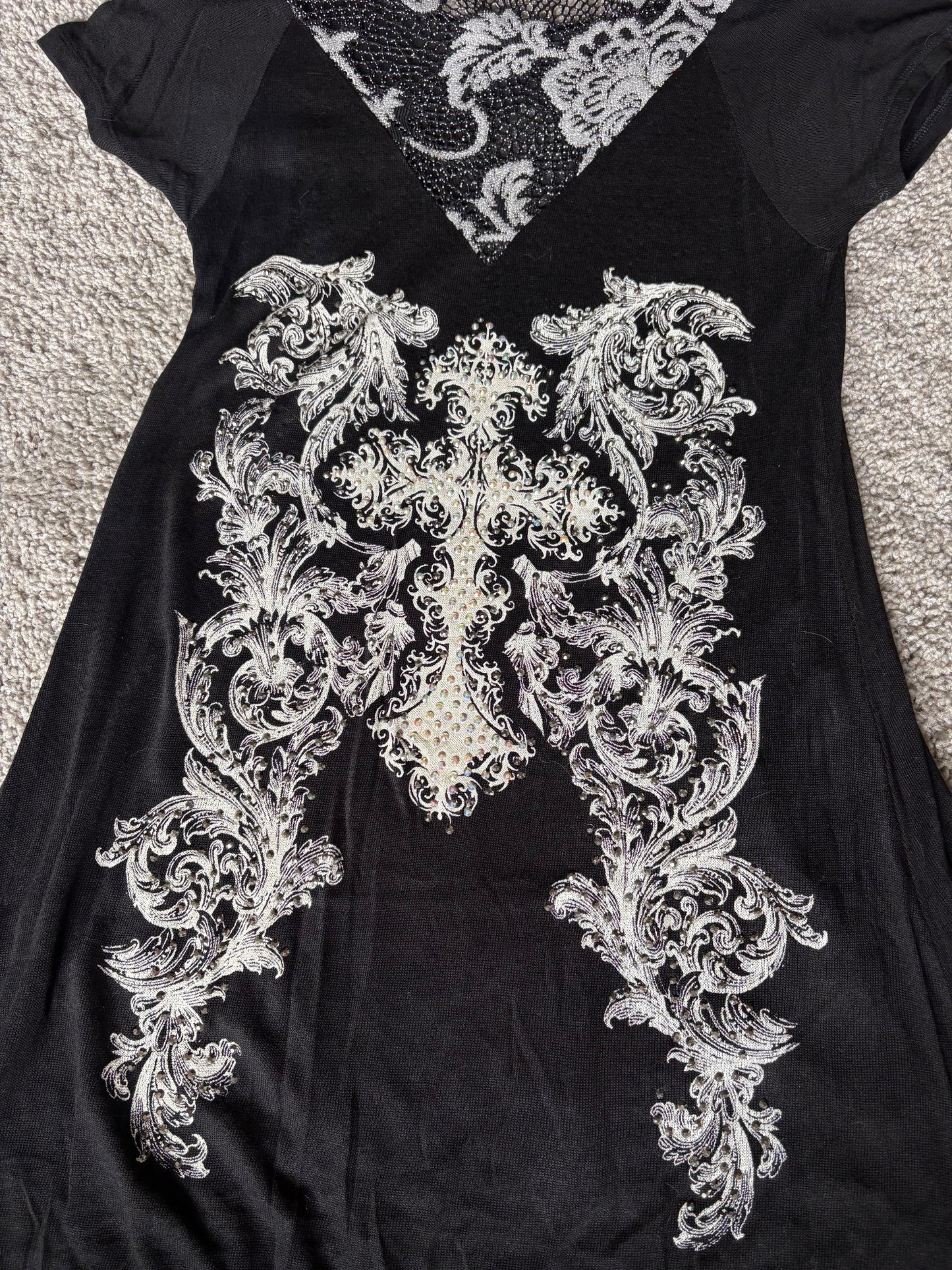 Grunge long top/mini dress size s/m