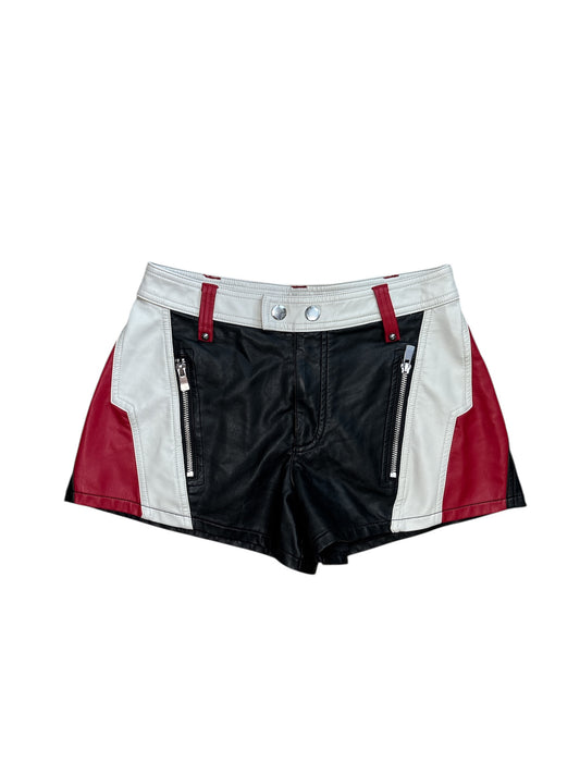 Free people pleather shorts size 0