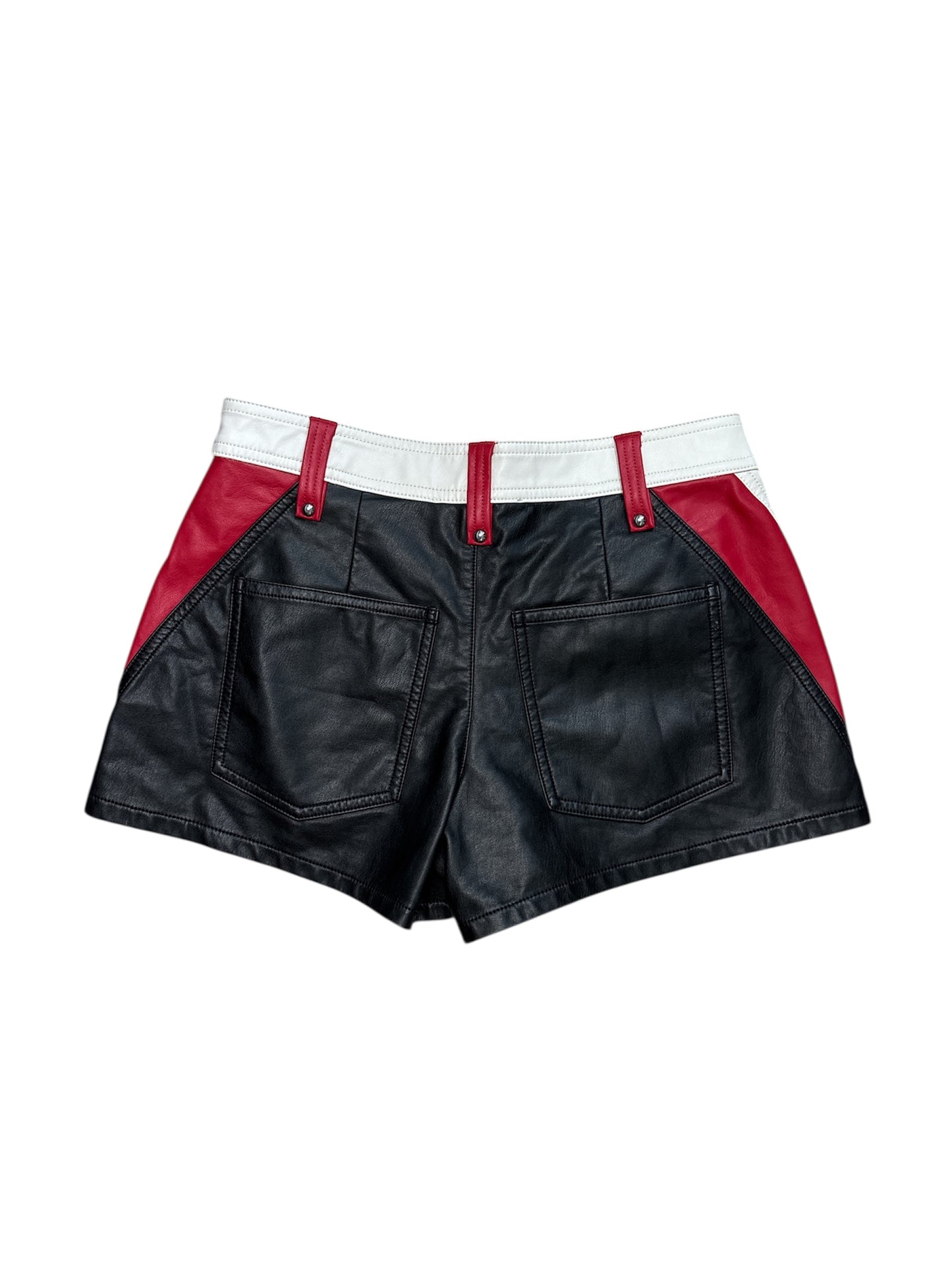 Free people pleather shorts size 0