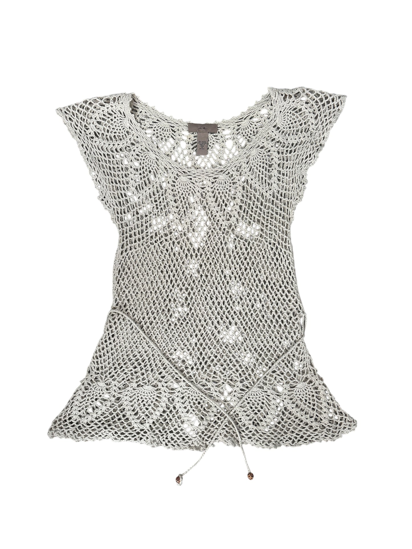 I.e. crochet top with tie size small