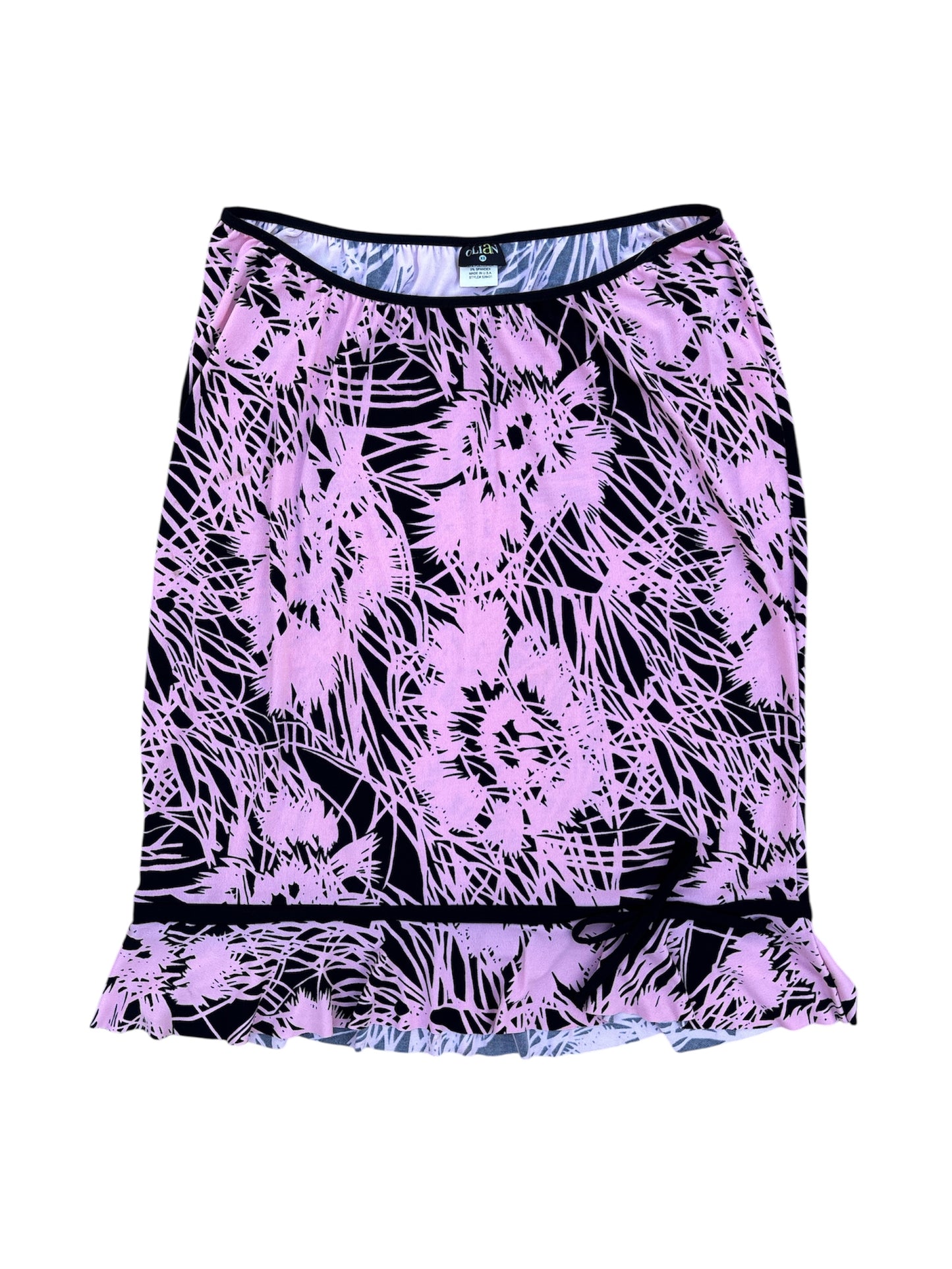 Printed Y2K midi skirt size xs/s