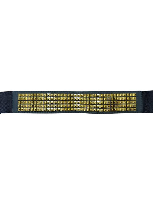 Gold stud elastic belt size s