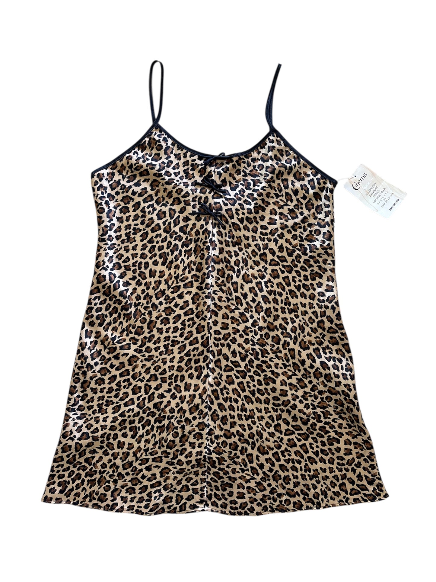 NWT slip dress w bow detail size M